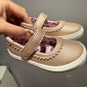 Like New Nine West Toddler Rose Gold Mary Jane Shoes